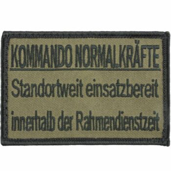 Café Viereck Patch Kommando Normalkräfte