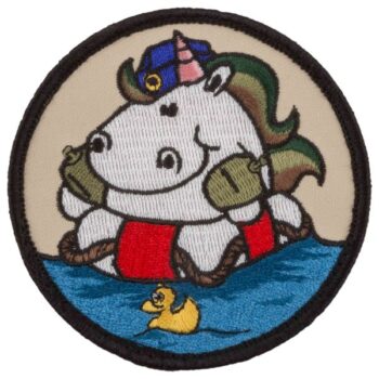 Café Viereck Patch Marine Einhorn