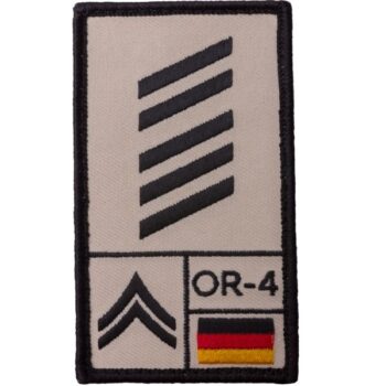 Café Viereck Rank Patch Oberstabsgefreiter sand