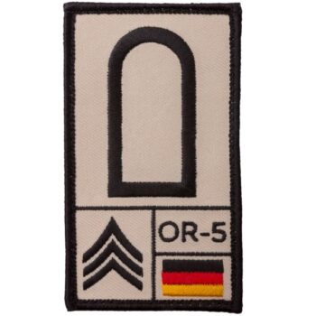 Café Viereck Rank Patch Stabsunteroffizier sand