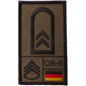 Café Viereck Rank Patch Oberfeldwebel oliv