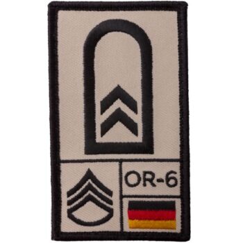 Café Viereck Rank Patch Oberfeldwebel sand