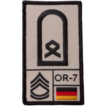 Café Viereck Rank Patch Hauptfeldwebel sand