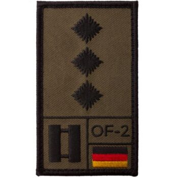 Café Viereck Rank Patch Hauptmann oliv