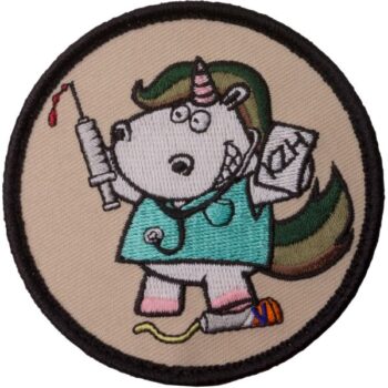 Café Viereck Patch Sanitäter Einhorn