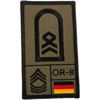 Café Viereck Rank Patch Stabsfeldwebel oliv