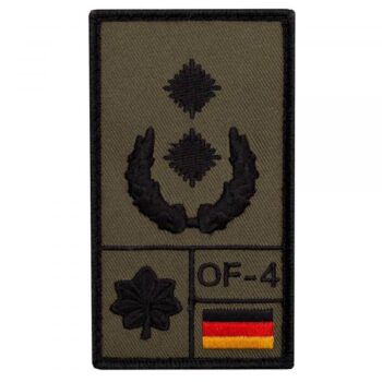 Café Viereck Rank Patch Oberstleutnant oliv