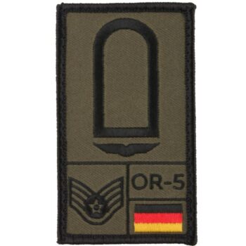 Café Viereck Rank Patch Stabsunteroffizier Luftwaffe oliv