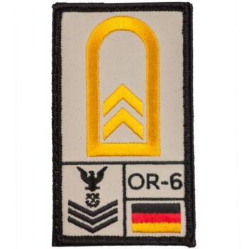 Café Viereck Rank Patch Oberbootsmann sand