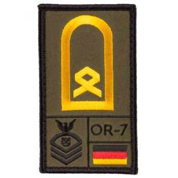 Café Viereck Rank Patch Hauptbootsmann oliv