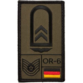 Café Viereck Rank Patch Oberfeldwebel Luftwaffe oliv