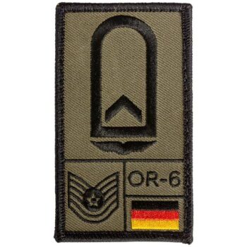 Café Viereck Rank Patch Feldwebel Luftwaffe oliv