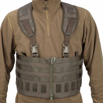 Zentauron Chest Rig Modular Split Front steingrau oliv