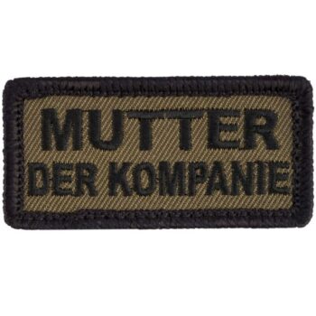 Café Viereck Patch Mutter der Kompanie oliv