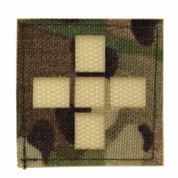 Zentauron Patch Rot Kreuz groß multicam sand