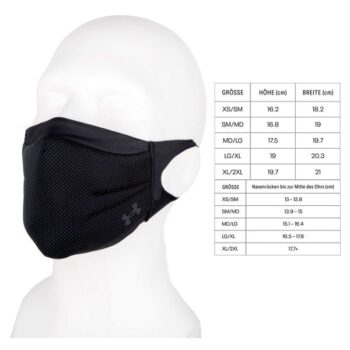 Under Armour Mund-Nasenbedeckung SportsMask Corporate schwarz