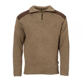 Pinewood Pullover New Stormy Troyer brown melange