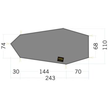 Tatonka Zeltunterlage Floor Sheet LT Kyrkja steingrau oliv