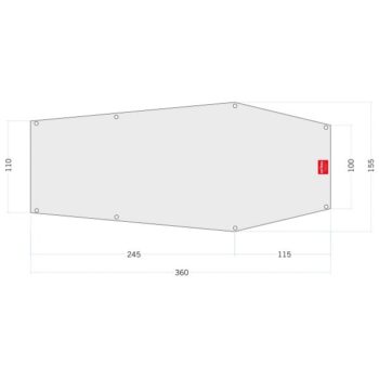 Tatonka Zeltunterlage Floor Sheet PE Narvik 2 weiß