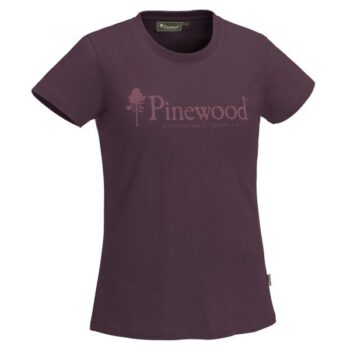 Pinewood T-Shirt Outdoor Life plum Frauen