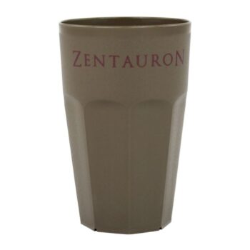 Zentauron Kaffeebecher Mehrweg 300 ml grau braun