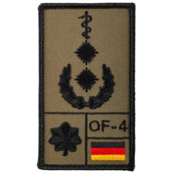 Café Viereck Rank Patch Oberfeldarzt oliv