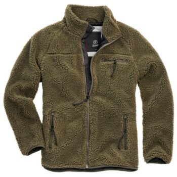 Brandit Jacke Teddyfleece oliv