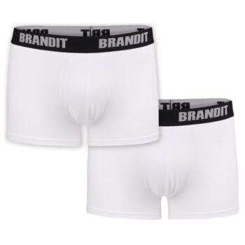 Brandit Boxershorts Logo weiß 2er Pack