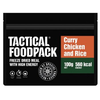 Tactical Foodpack Outdoor Nahrung Hähnchencurry mit Reis