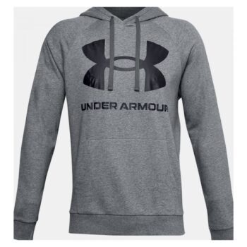 Under Armour Hoodie Rival Fleece Big Logo pitch grey