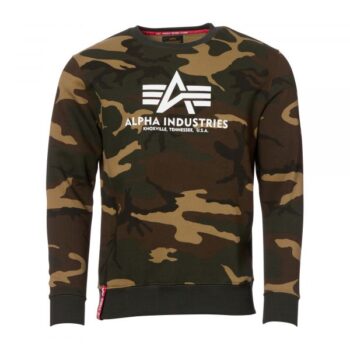 Alpha Industries Pullover Basic Sweater Camo woodland camo 65