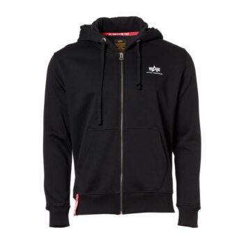 Alpha Industries Pullover Basic Zip Hoodie SL schwarz