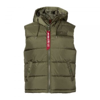 Alpha Industries Weste Hooded Puffer Vest FD sage green