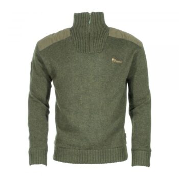 Pinewood Sweater Hurricane dark green melange