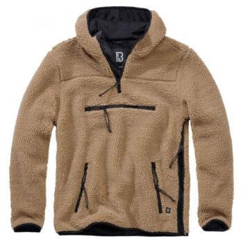 Brandit Pullover Teddyfleece Worker camel