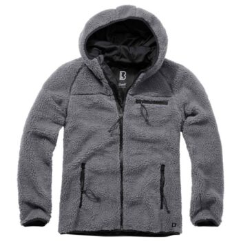 Brandit Jacke Teddyfleece Worker Jacket anthrazit