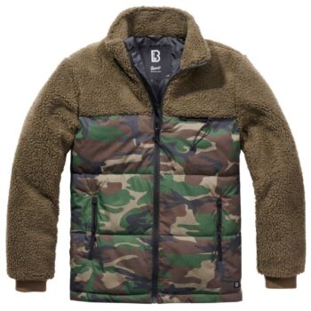 Brandit Jacke Jackson Teddyfleece oliv woodland