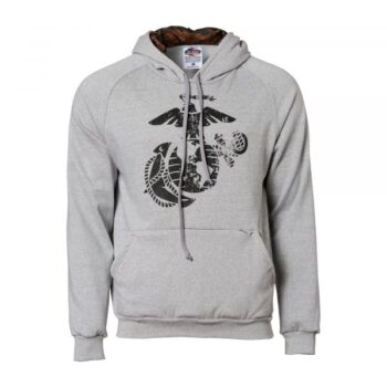 7.62 Design Hoodie USMC EGA Marpat heather grey