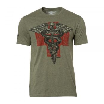 7.62 Design T-Shirt Vintage Medic heather mil green