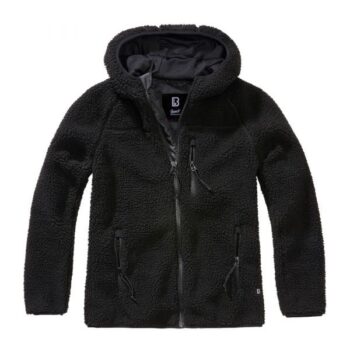 Brandit Jacke Teddyfleecejacket Hood schwarz Frauen