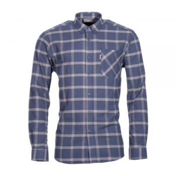 Pinewood Flannelhemd Värnamo blau grün