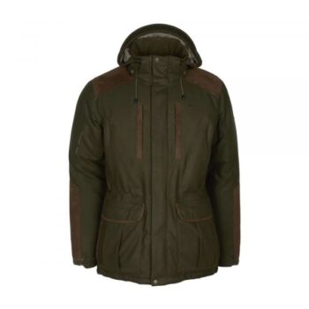 Pinewood Parka Nydala Insulation mossgreen suede brown