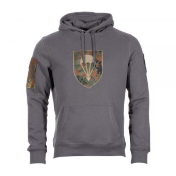 Hoodie Bundeswehr Fallschirm grau