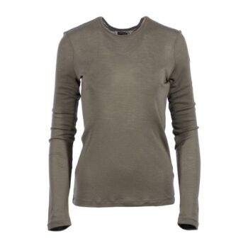 Icebreaker Langarmshirt Everyday Merino 175 oliv Frauen