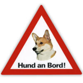 Auto Aufkleber "Hund an Bord"