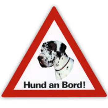 Auto Aufkleber "Hund an Bord"