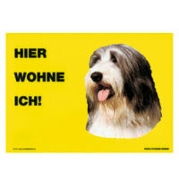 Warnschild "Hier wohne ich"