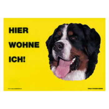 Warnschild "Hier wohne ich"