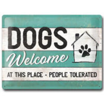 Nostalgic-Art Schild "DOGS Welcome"