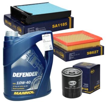 Inspektionspaket mit 5L Mannol Defender 10W-40 Nissan Micra III